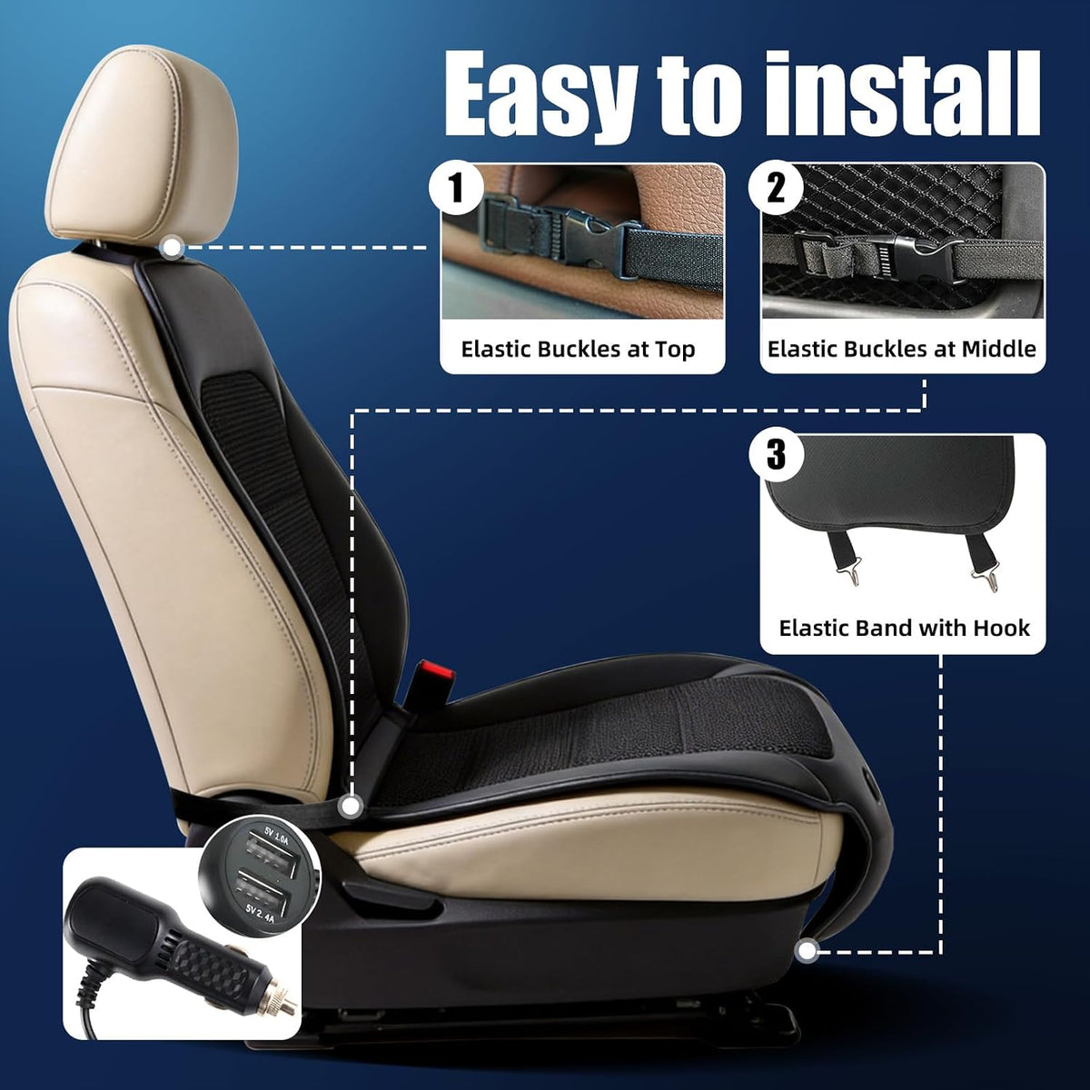 3‑Speed Cooling Seat Cover