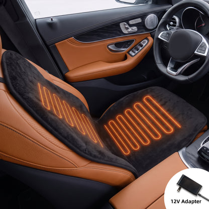 Black Heated Seat Cover for Cars Heated Car Seat Warmer with 3 Levels, Heated Seat Cushion for Back, Waist, HIPS Winter Christmas Holiday Car Accessories Gift
