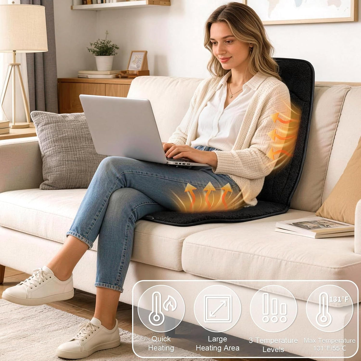 Heated Office Seat Cushion
