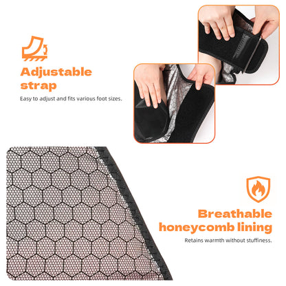 1 Pack Air Compression Foot and Ankle Massager with Heat for Men Women, 4000mAh