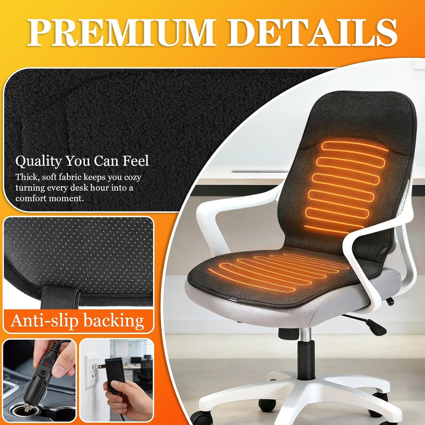 Heated Office Seat Cushion
