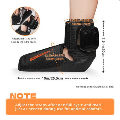 1 Pack Air Compression Foot and Ankle Massager with Heat for Men Women, 4000mAh