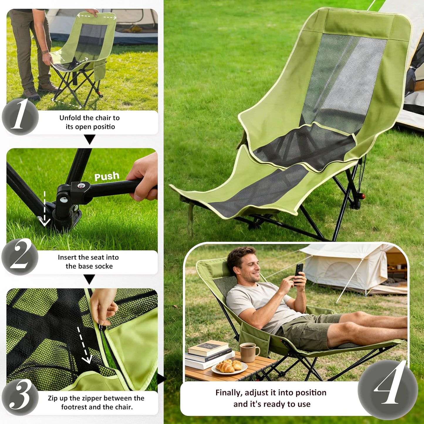 Reclining Camping Chair